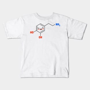 Dopamine Funny &amp; Dope Meme Chemical Structure Kids T-Shirt